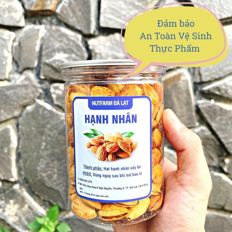 Hạnh nhân rang bơ vỏ mỏng 500gr loại 1 nhập khẩu thơm ngon hảo hạng NutiFarm