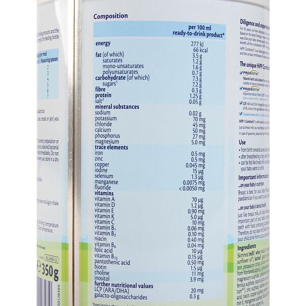 Sữa bột công thức HiPP 1 Organic Combiotic 350g (dành cho trẻ sơ sinh)