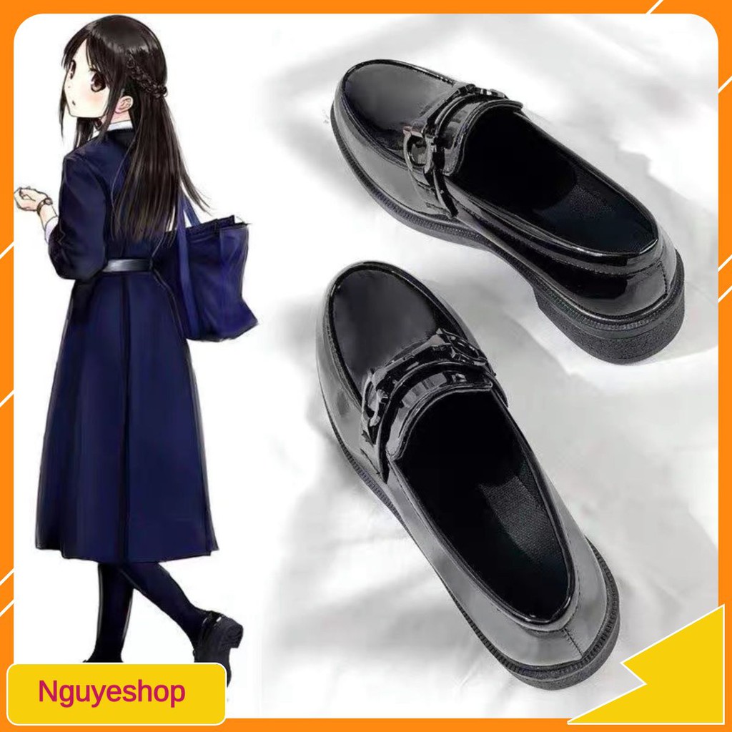 (ORDER) Giày oxford cao gót 6cm khoá đen BIG SIZE 35-43