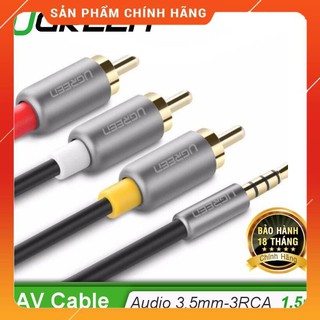 Dây chuyển đổi 3.5mm sang AV màu đen UGREEN 20894