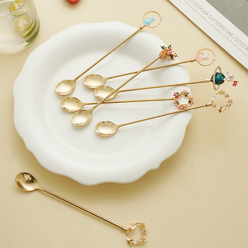 Bộ 2 Muỗng Nĩa Bằng Thép Không Gỉ Phong Cách Giáng Sinh