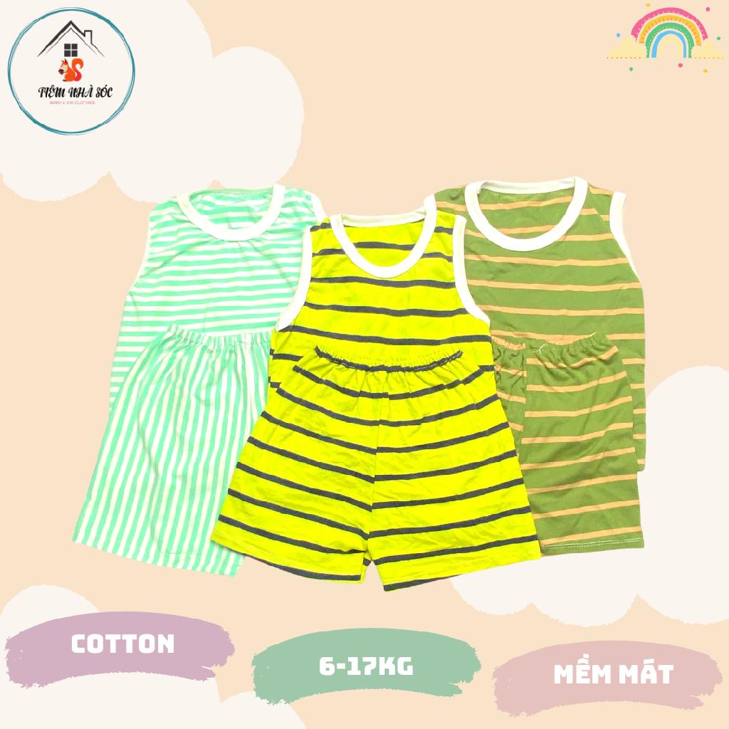 Set bộ ba lỗ mùa hè cho bé trai bé gái size 1 -  5 tuổi Tiệm Nhà Sóc