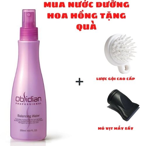 NƯỚC XỊT DƯỠNG TÓC HOA HỒNG OBSIDIAN 250ML Hàn Quốc - Cấp Ẩm Tóc, Tái Tạo, Cân Bằng PH,Hương Hoa