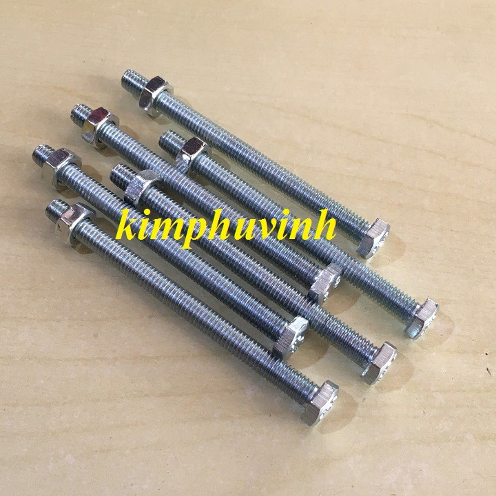 20 BỘ -  M6x80mm BULONG LỤC GIÁC - ỐC 6LI