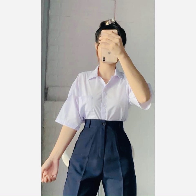 QUẦN TÂY XANH ĐEN HỌC SINH  LƯNG CAO