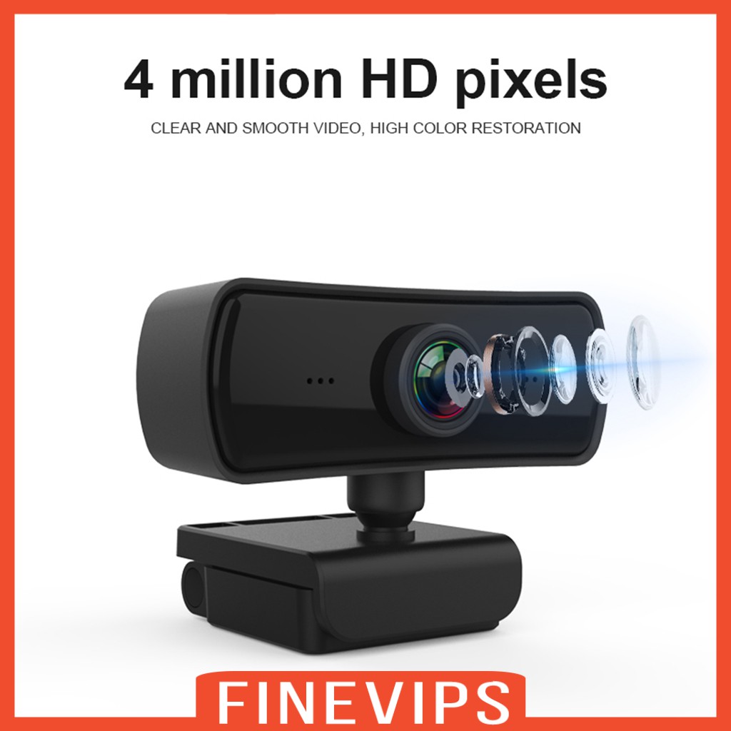 Webcam Kĩ Thuật Số 1440p Hd 4k Usb 2.0 Có Mic Và Phụ Kiện