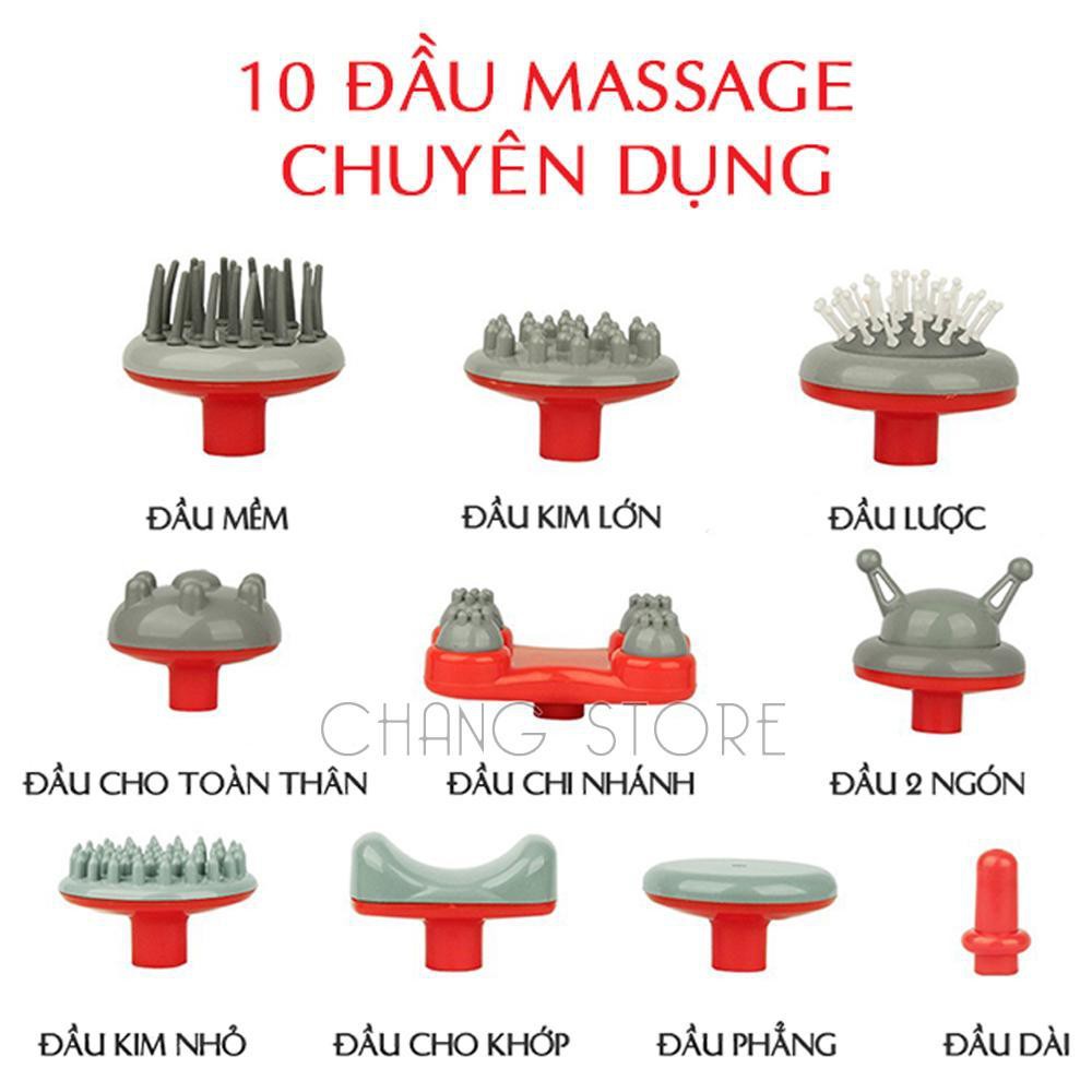 Máy Massage Cầm Tay 10 Đầu King Massager Cao Cấp