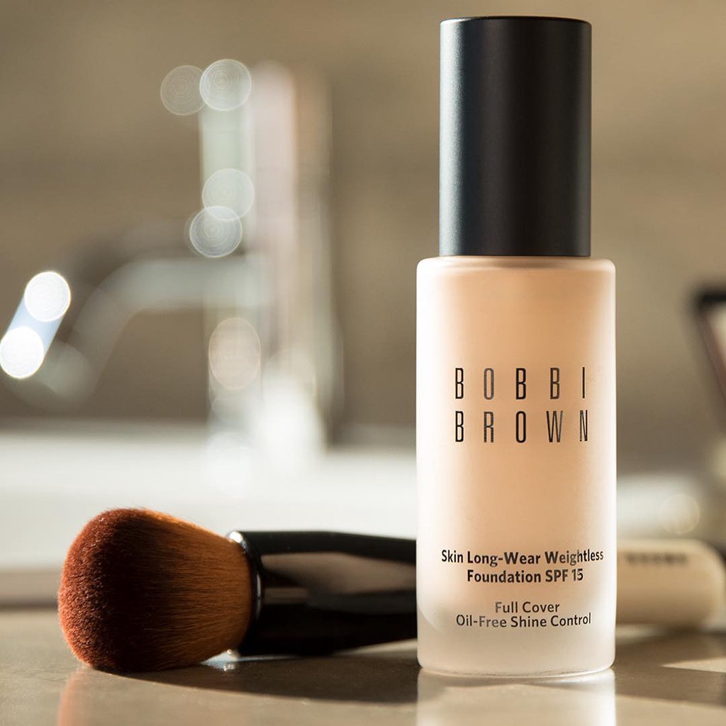 [HÀNG CÔNG TY] Kem Nền Kiềm Dầu Lâu Trôi Bobbi Brown Skin Long-Wear Weightless Foundation SPF 15 PA++ 30ml Chính Hãng