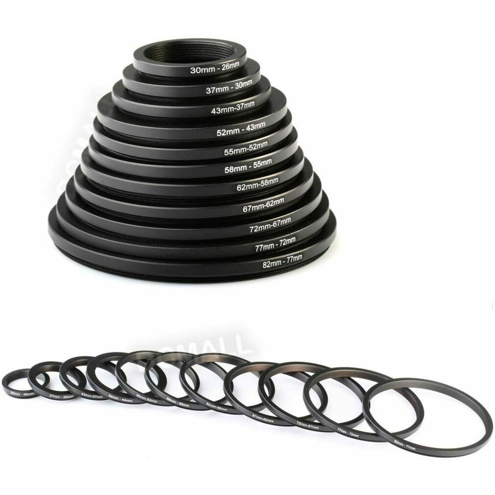 Vòng Đệm Lọc Bước 82-77 - 67-62 - 58-55 - 52-49 - 46-43 - 40.5-37mm Cho Ống Kính Máy Ảnh