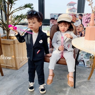 Set vest nỉ cho bé