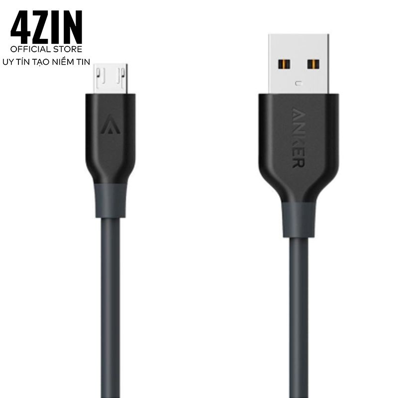 Cáp sạc Anker Micro USB sạc siêu nhanh, dây sạc Anker chính hãng – 4Zin