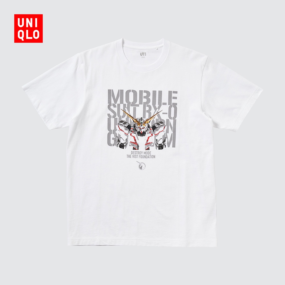 Áo Thun Uniqlo UT Tay Ngắn In Hình Gundam Dành Cho Nam Và Nữ