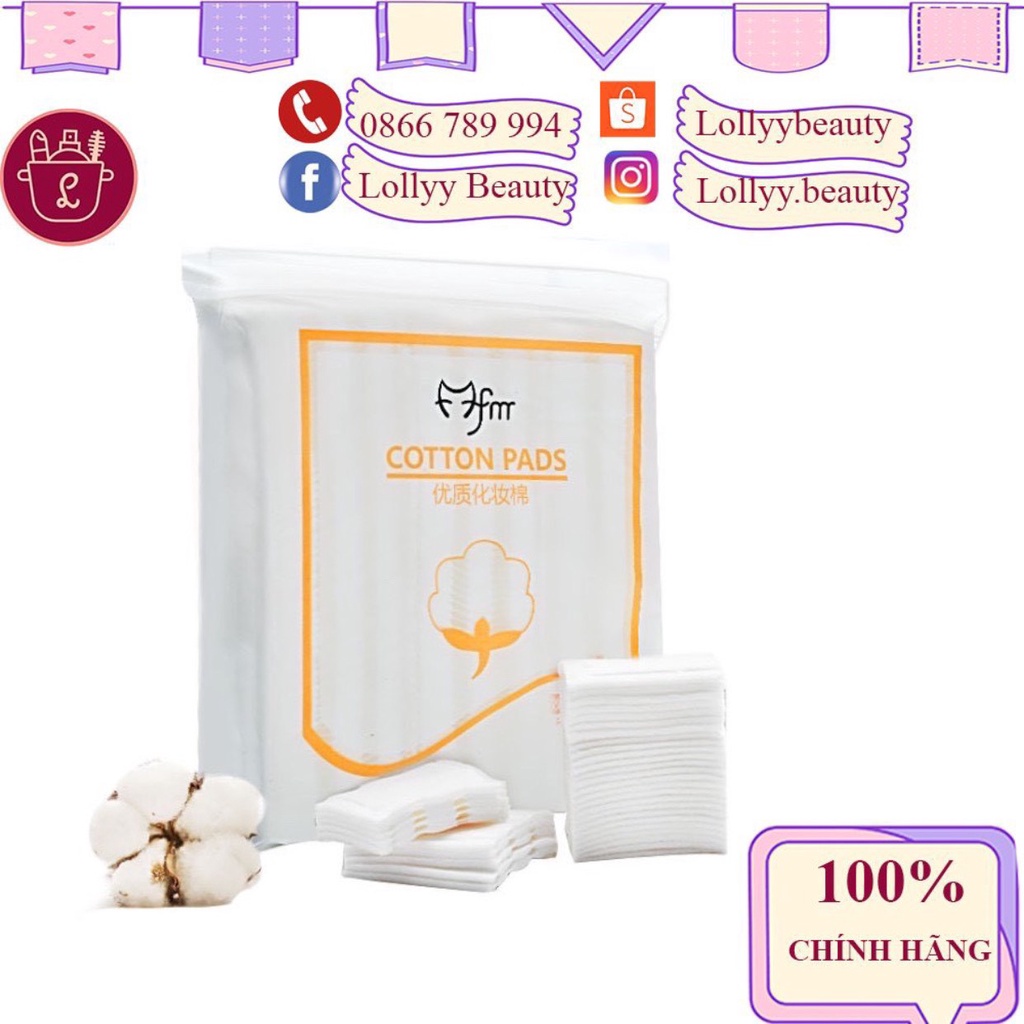 Bông tẩy trang Lameila 222 miếng chính hãng