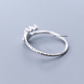 Nhẫn bạc The Leaf Nhẫn bạc Tiệm bạc 21Centimeters