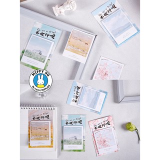 Bộ giấy ghi chú/giấy note GO ON A TRIP