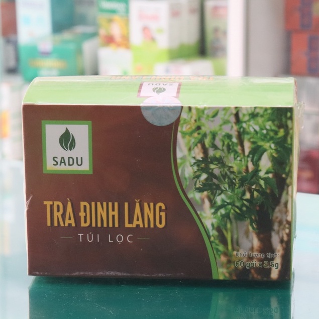 Trà Túi Lọc Đinh Lăng Sadu – Hỗ trợ chống mệ mỏi, tăng sức dẻo dai của cơ thể (Hộp 60 túi lọc)