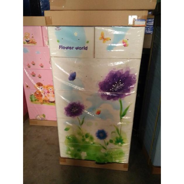 (Sỉ Hà Nội) Tủ nhựa Việt Nhật 5 tầng 6 ngăn 60x48x123cm