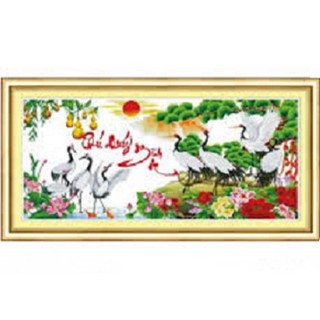 Tranh thêu phú quý bình an - lv3242