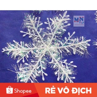 3 bông tuyết trang trí noel , bông tuyết treo cây, bông tuyết dán kính