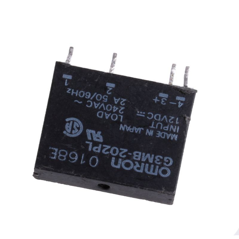 Relay trạng thái rắn G3Mb-202Pl Dc-Ac Pcb Ssr vào 12v DC ra 240v AC 2a