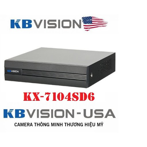 Đầu Ghi Hình 4 Kênh 5 in1 KBVISION KX-A7104SD6
