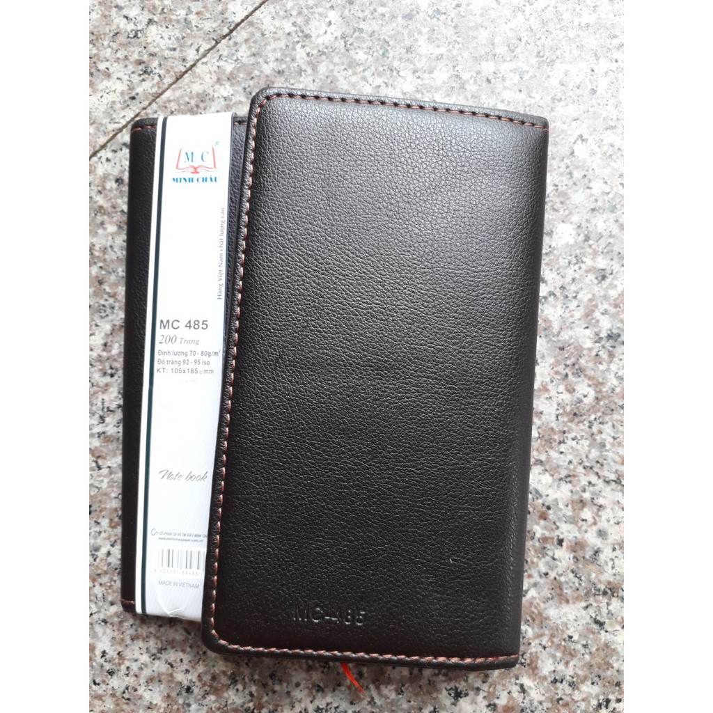 Sổ cầm tay bìa da MC485 KT 10.5 x 18cm