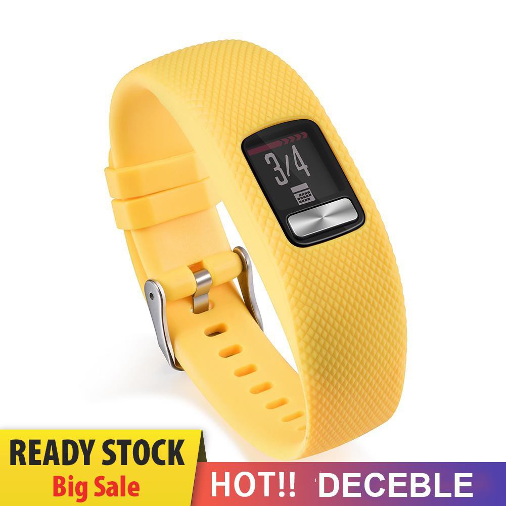 Deceble Replacement Silicone Wrist Band Bracelet Strap for Garmin VivoFit 4 Watch