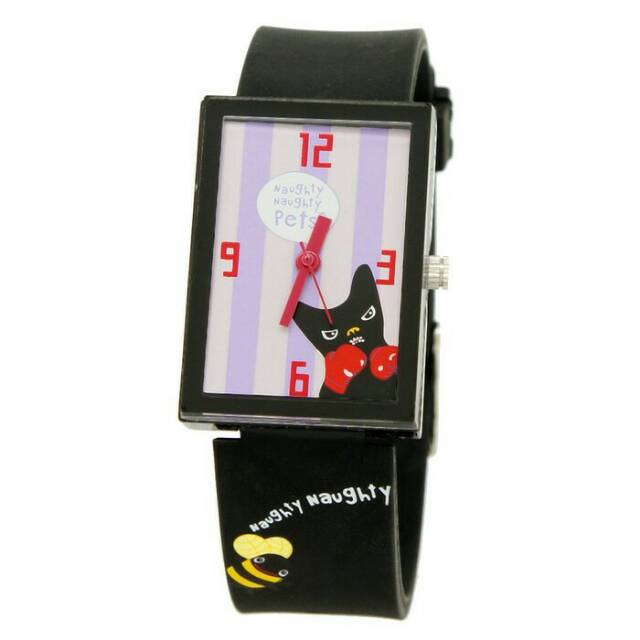 Naughty - Đồng hồ trẻ em / thanh thiếu niên Naughty Pets NNP-75 E - Đen