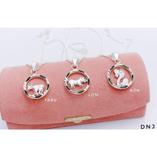 mặt dây chuyền con giáp bạc( không dây)