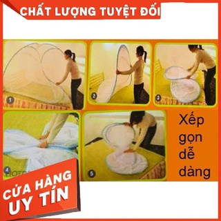 [XẢ KHO+FREE SHIP] Mùng Chụp Tự Bung Xếp Gọn 2m x 2m
