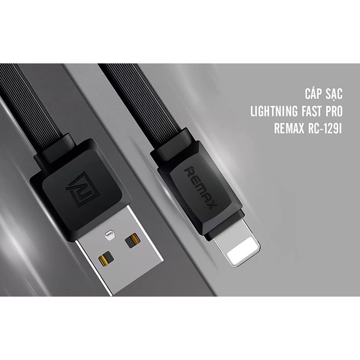 Cáp sạc Lightning Fast Pro Remax RC-129i