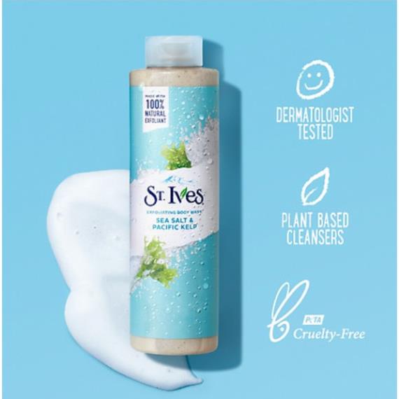 Sữa tắm ST.Ives muối biển,yến mạch bơ, cam chanh 650ml