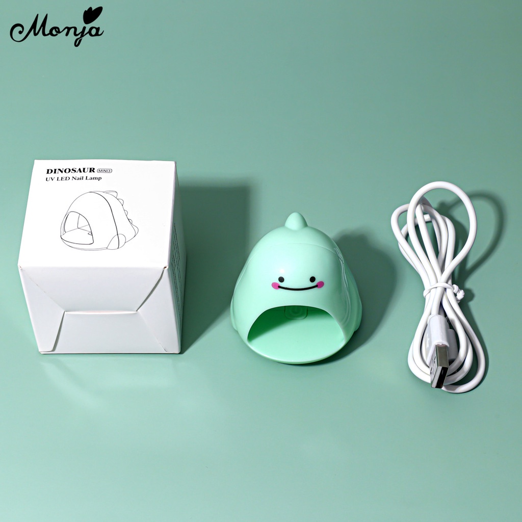 Đèn led hong khô sơn móng tay Monja cỡ mini di động 5W với 4 đèn led kèm dây cáp USB