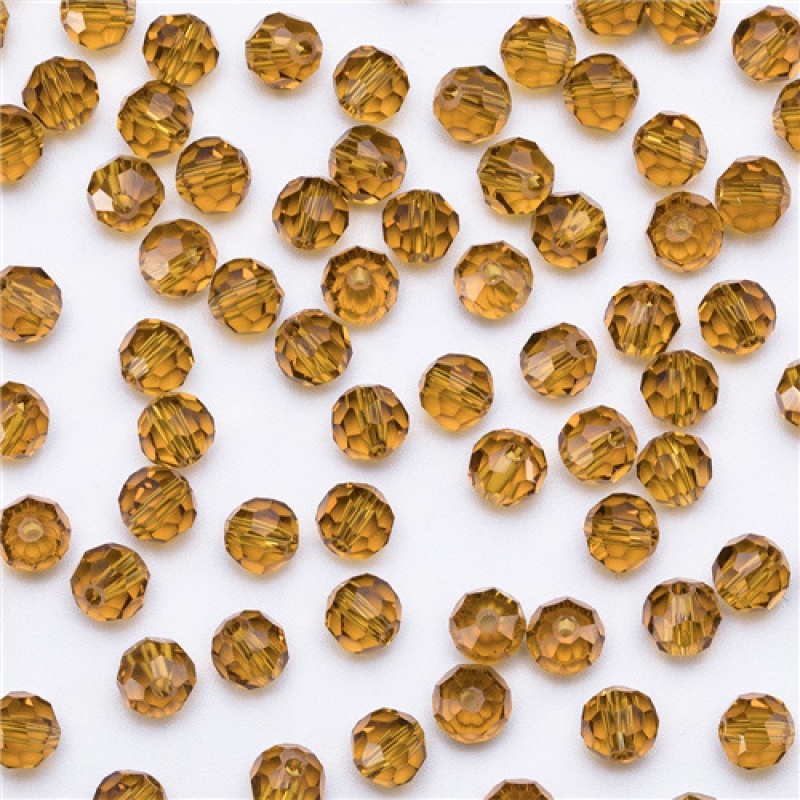 Bộ 20 Hạt Thủy Tinh Màu Trơn Kích Thước 8mm Dùng Làm Trang Sức