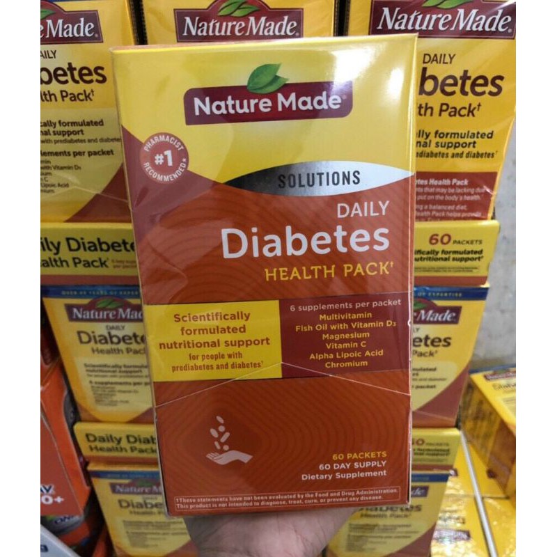 Vitamin Cho Người Tiểu Đường Nature Made Diabetes Health Pack 60 Gói Mỹ | BigBuy360 - bigbuy360.vn