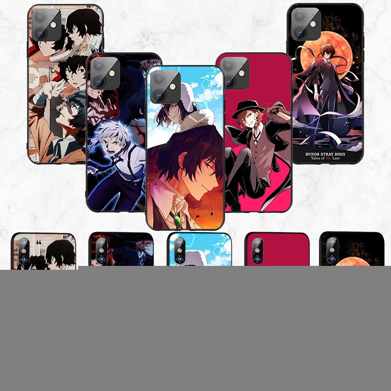 iPhone XR X Xs Max 7 8 6s 6 Plus 7+ 8+ 5 5s SE 2020 Soft Silicone Cover Phone Case Casing GR22 Bungou Stray Dogs Anime