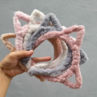 Bờm cài tóc lông tai mèo kute