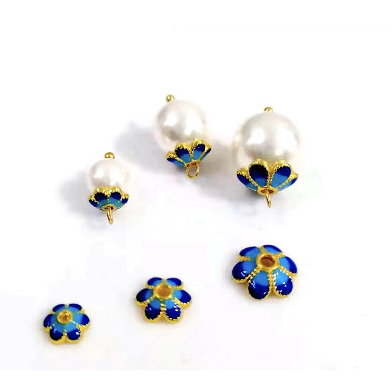 Charm Chụp Hoa Bạc Sơn màu làm phụ kiện