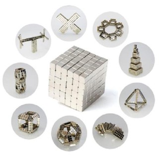 Bộ xếp hình nam châm hình khối 216 khối loại to 5mm Rubic, rubik