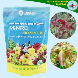 Phân Bón NPK MINRO 30-9-9+TE (200g) - Phát Triển Rễ Thân Cành Lá