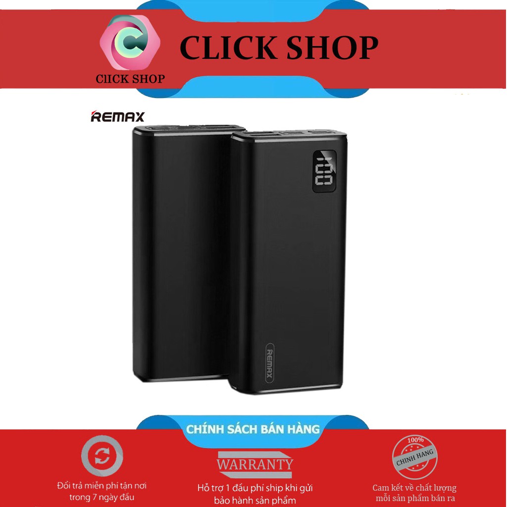 Sạc Dự Phòng 10000mAh Mini Remax RPP-155 3 Cổng Sạc Vào,2 Cổng Sạc Ra-sạc dự phòng có hỗ trợ sạc