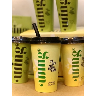 Ly trà sữa trân châu Wings vị NHÀI và HỒNG TRÀ