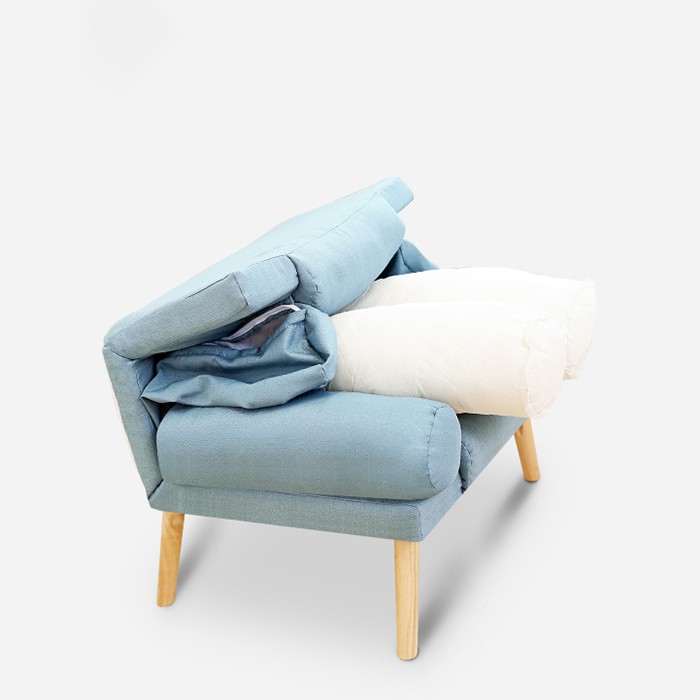 Ghế sofa giường gấp gọn thông minh - Ghế thư giãn đọc sách kèm ghế đôn gác chân điều chỉnh nâng hạ decor phòng đẹp