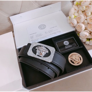 Full hộp bộ thắt lưng da nam hai mặt như hình hàng cao cấp