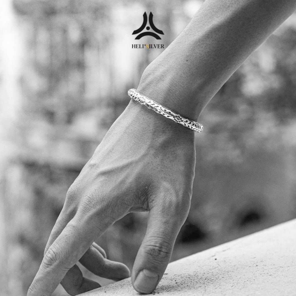 Vòng tay bạc nam, nữ HeliSilver Ancient Dinosaurs S925 VTBN0145