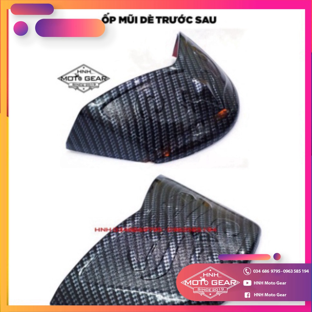 Ốp Carbon Cho Honda Lead 2017 - 2019 Bộ 5 Món