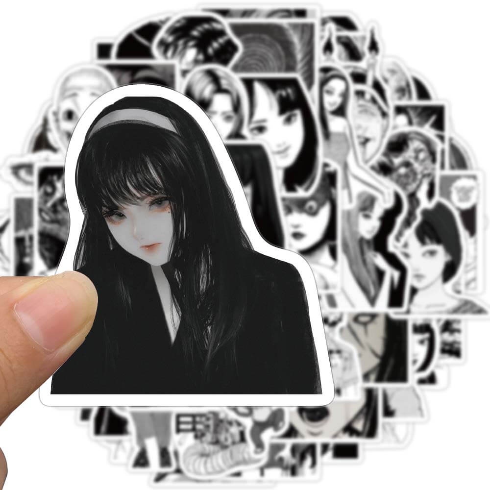 Bộ 50 Miếng Dán Hình Anime Kawakami Tomie Chống Thấm Nước Trang Trí Ván Trượt/Laptop/Vali