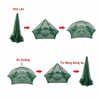 Lồng bẫy cá bát quái 8 cửa loại 1