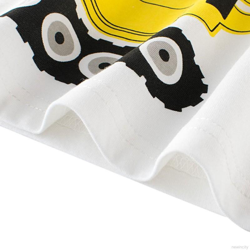 Áo thun tay ngắn in hình hoạt hình cho bé trai