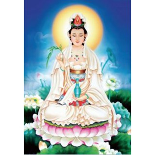 Tranh Thêu Chữ Thập 3D Quan Âm Bồ Tát 223230 (KHÁCH TỰ THÊU) KT:55X75CM
